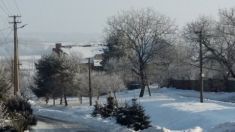 Lemešany zima 2017